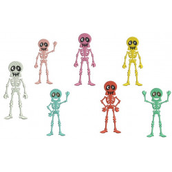 Stickserie - Happy Skulls inkl. Anhänger